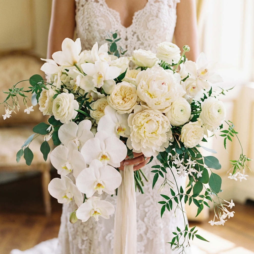 Luxury Orchid Wedding Bouquet